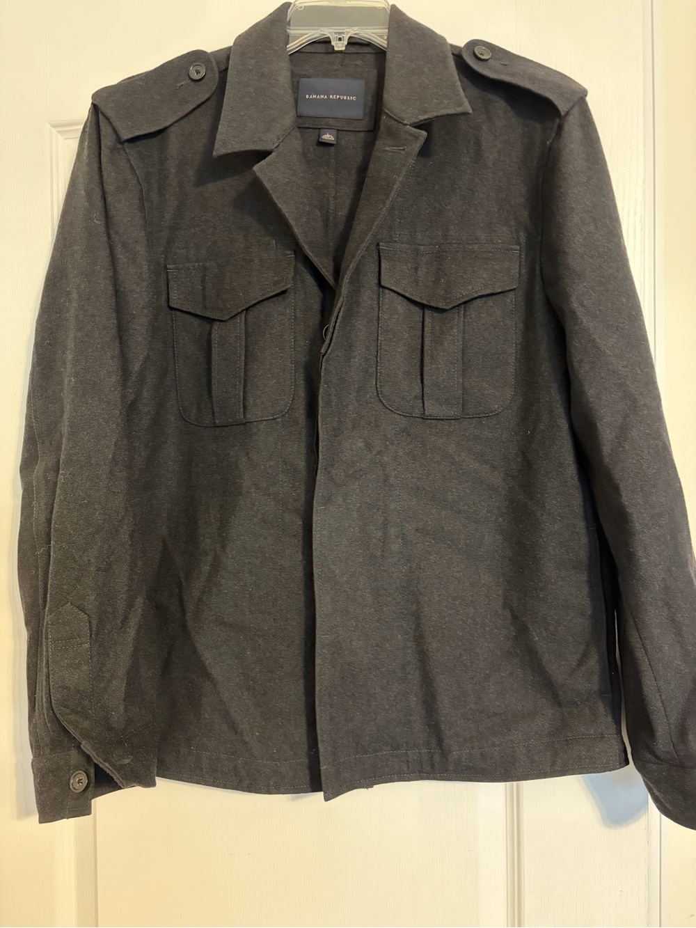Banana Republic Black Peacoat